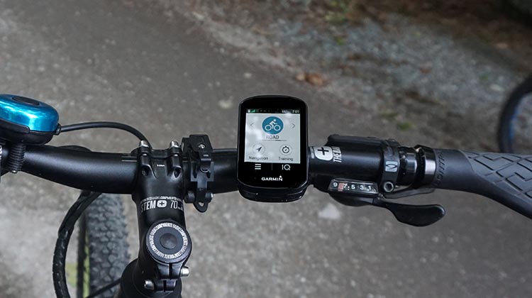 The Garmin Edge 830 on Maggie's bike