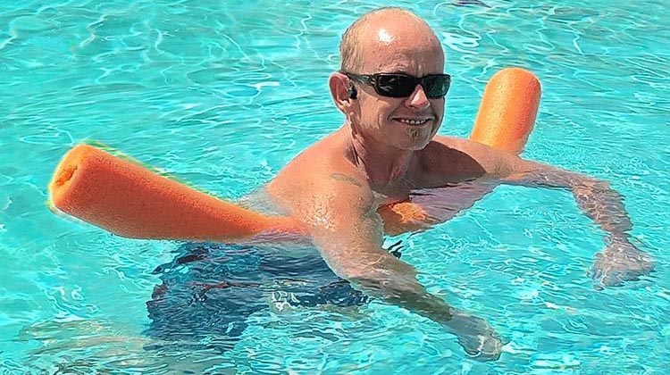What better way to relax your body after a bike ride than getting into the water!